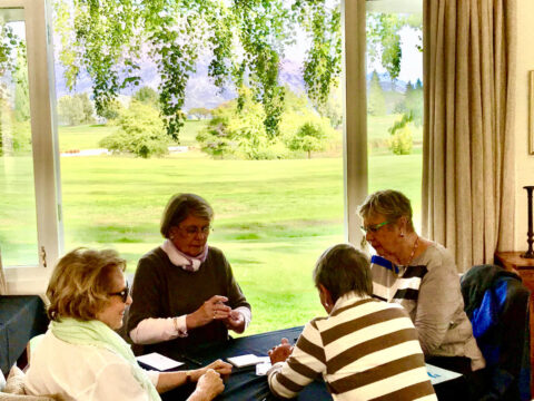 playing bridge countryside